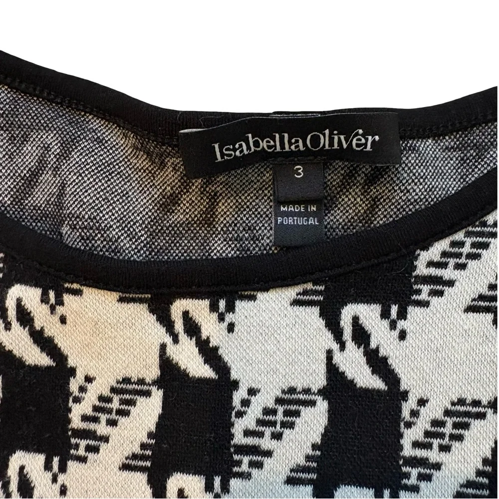 Isabella Oliver Women's Maternity Houndstooth Sheath Dress, Sz 3 / US 8 - Picture 9 of 11